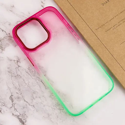 Чохол Epik TPU+PC Fresh sip series для Apple iPhone 13 Pro Max 6.7 Салатовий/Рожевий - фото 3
