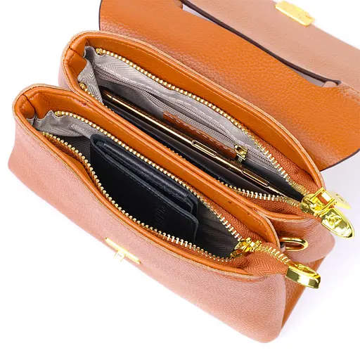 Сумка кожаная женская Vintage 20.5х13х8 см sum0022673 - фото 6