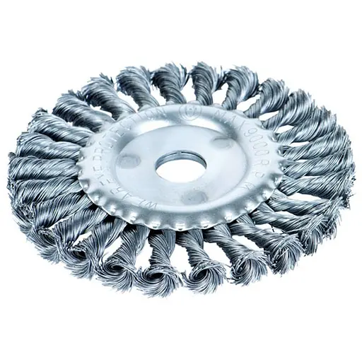 Щітка дротяна дископодібна Sigma Ø125мм Ø22.2мм (сталева кручена) (9022121) - фото 1
