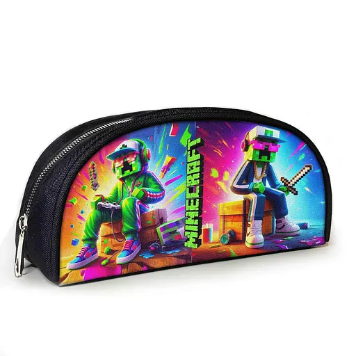 Пенал шкільний Minecraft Кріпер 23х10х8 см з принтом для хлопчика (02852)