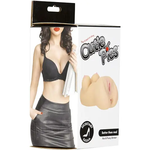 Мастурбатор-вагіна та попка Cutie Pies Secretary Sasha Vagina&Ass Masturbator - фото 8