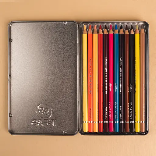 Набор цветных карандашей 99IDEAS "Color Expert" 12 цветов, People Set, металлическая коробка, 99CE-12PEOP - фото 5