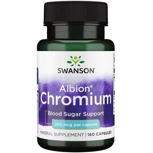 Хром Swanson Chelated Chromium 200 mcg 180 caps (1086-100-59-2718361-20)