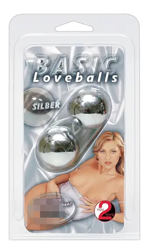 Вагінальні кульки Basic Loveballs Silber, 23 см, сріблястий - фото 3