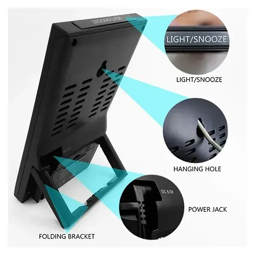 Метеостанция Vlike VL2810 домашняя с беспроводным датчиком, гигрометром и барометром  - фото 3