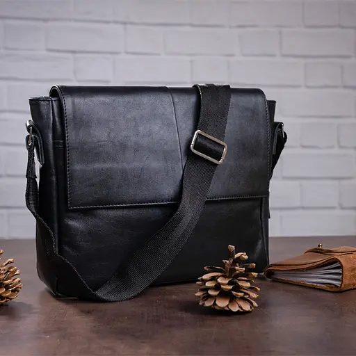 Сумка кожаная мужская SHVIGEL 29х22х8,5 см sum0012634 - фото 8