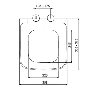 Сиденье для унитаза NKP Jota Short с крышкой и функцией микролифта 0414 - фото 2