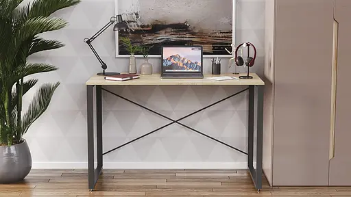 Письменный стол Ferrum-decor Серии Коннект 75x120x60 черный ДСП Дуб Сонома 16мм (FRD-104204) - фото 3