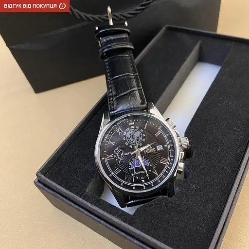 Мужские наручные часы Peak X MoonLight (Черные) - фото 5