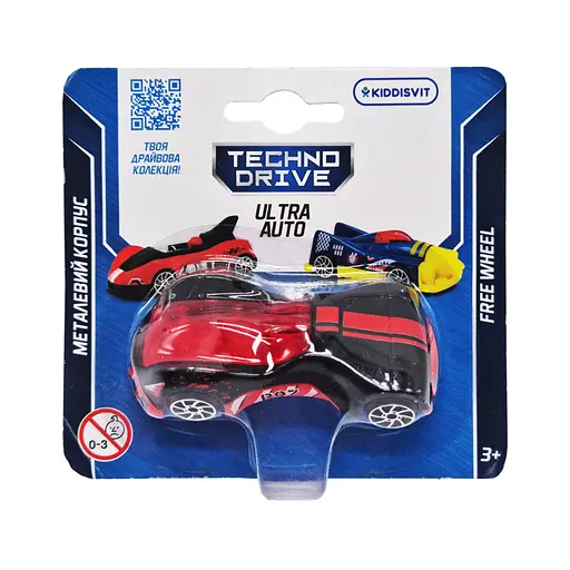Ігрова міні-машинка Ultra Auto TechnoDrive 250321W-9 металевий корпус - фото 1