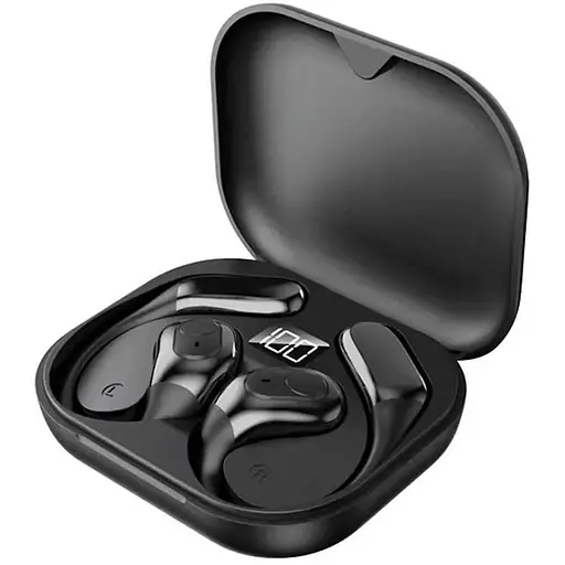 KINSI AQ81, Bluetooth-наушники открытого типа, черные