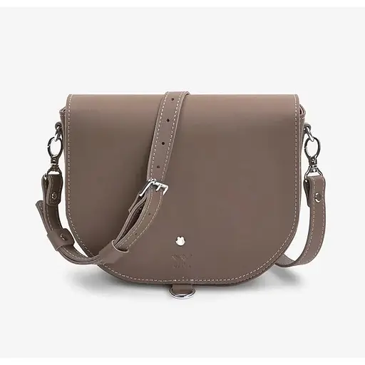 Жіноча шкіряна сумка Ruby L темно-бежева - фото 1