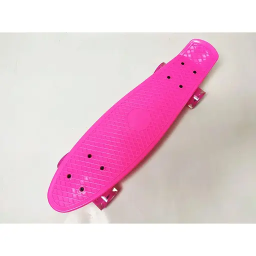 Скейт Пенни Борд A-Toys Penny Board Maraton со светящимися колёсами с декой 55 см розовый - фото 5