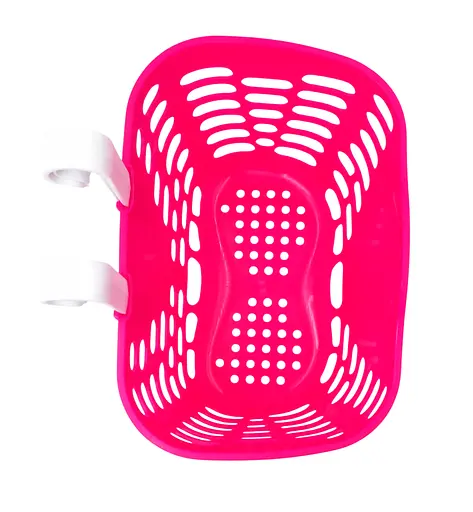 Корзина на детский велосипед / самокат 23х16х16 см розовая (G0002001) - фото 3