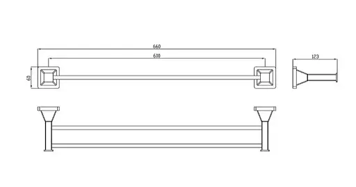 Тримач рушників Gappo 66 см G1909 - фото 2