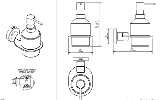 Дозатор для рідкого мила Sonia TP 118281, Хром - фото 3