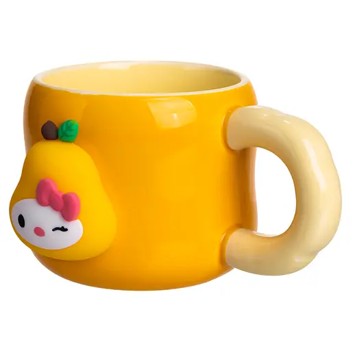 Чашка фарфоровая Yiwu Sanrio 400 мл с магнитом оранжевый Yiwu FM-37B - фото 4