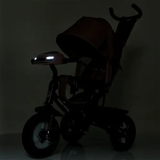 Трехколесный велосипед Turbo Trike MT 1006-3 с музыкальной панелью световыми эффектами и мягким сиденьем - фото 8