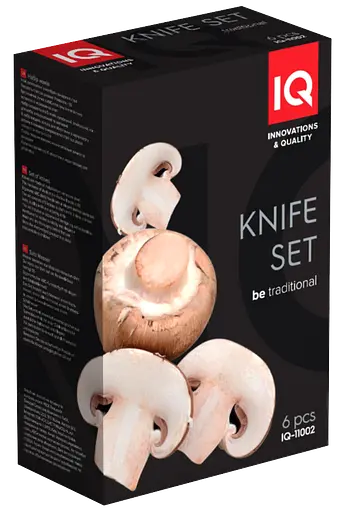 Набор ножей IQ Be Traditional, 5 ножей + бревно (7022230) - фото 4