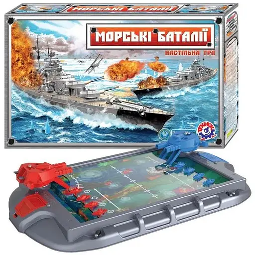 Настольная игра ТехноК Морские баталии 1110 Разноцветный - фото 1