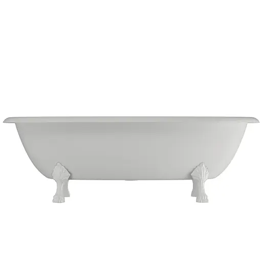 Ванна окремостояча глянцева Amdcon Olmpa 180x90 біла з литого каменю білі ніжки OLMPA_180_nzhk_HL Білий - фото 10