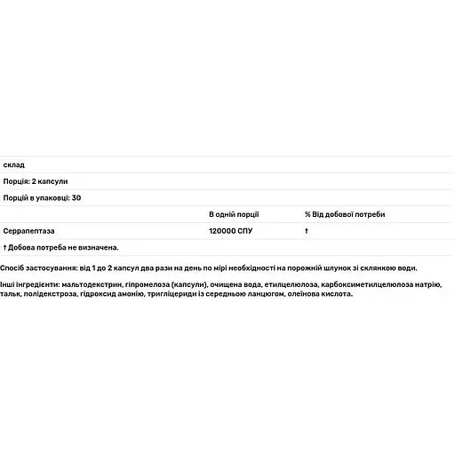 Серрапептаза Source Naturals Serrapeptase 60 капсул - фото 3
