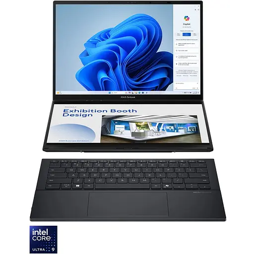 Ноутбук ASUS Zenbook Duo UX8406CA Ultra 9 285H 54GHz,14'',3K,сенсорный,32GB LPDDR5X,2TB,Arc