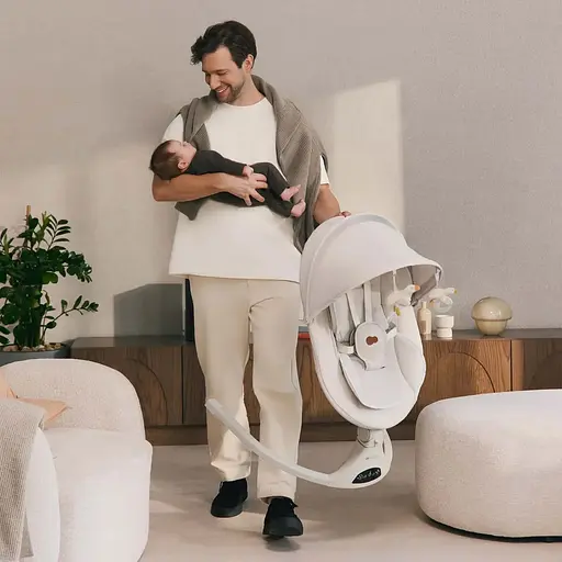 Кресло-качели Kinderkraft Tulsy Gray (KBTULS00GRY0000) - фото 13