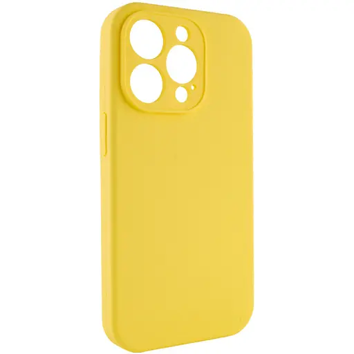 Чехол Epik Silicone Case Full Camera Protective AA NO LOGO для Apple iPhone 13 Pro 6.1 Желтый/Yellow - фото 2