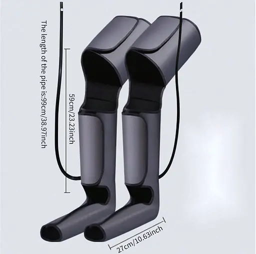 Компресійний масажер для ніг UPGRADE Air Compressed Leg massager Лімфодренажний апарат - фото 4