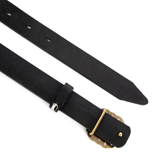 Ремінь шкіряний жіночий НС-2539 (110 см) чорний - фото 4