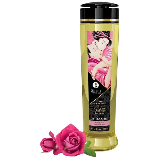 Массажное масло Shunga Aphrodisia Roses натуральное увлажняющее 240 мл