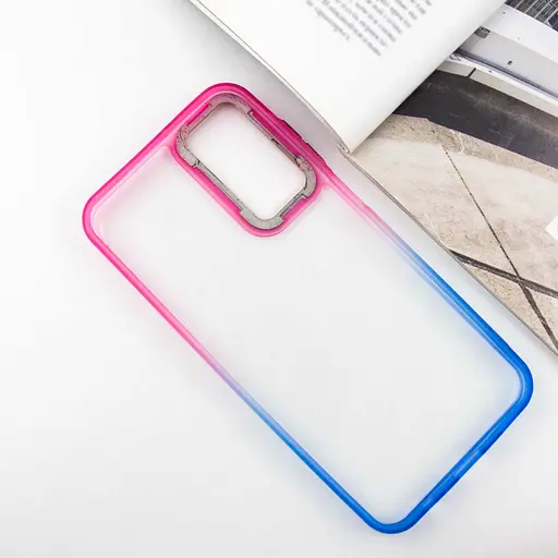 Чохол TPU+PC Fresh sip series для Samsung Galaxy A24 4G Синій / Рожевий - фото 3