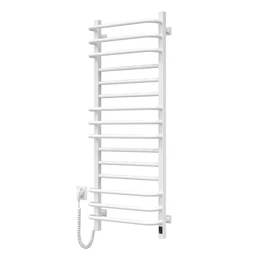 Електрична рушникосушка Navin Грандіс 480x1200 Sensor ліва з таймером біла 10-043153-5010, Білий, Ліве, Електронний - фото 1