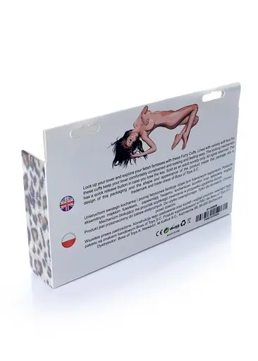 Наручники Fetish B - Series Furry Cuffs (леопардовый) - фото 6