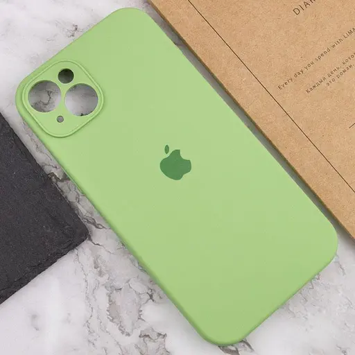 Чехол Epik Silicone Case Full Camera Protective AA для Apple iPhone 15, 6.1 Мятный/Mint - фото 4