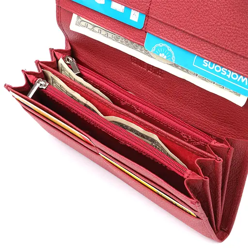 Жіночий місткий гаманець із натуральної шкіри ST Leather 19х9х3 см acs0029672 - фото 6