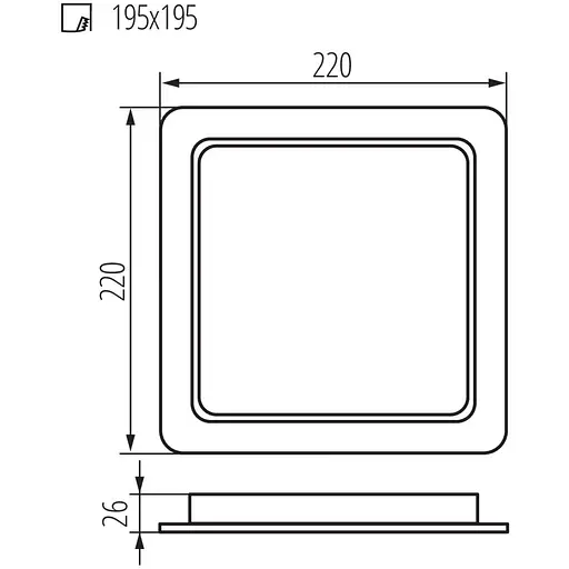 Світильник Kanlux Tavo LED DL 24W-NW down-light (36519) - фото 2