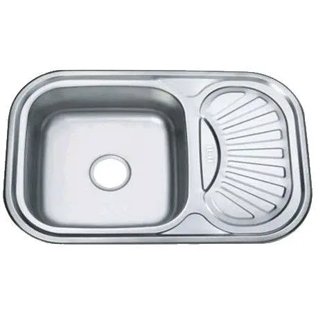 Мойка кухонная ZERIX Z7549-08-180E satin (ZX1606) - фото 1