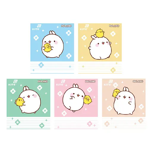 Набор тетрадей Kite Molang 20 шт. 18 листов в линию (ML26-237) - фото 1