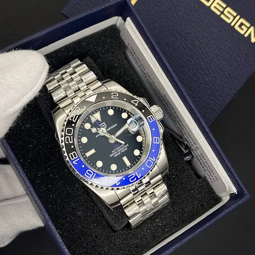 Наручний годинник чоловічий PD-1662 Silver-Black Pagani Design acs0031142 - фото 6