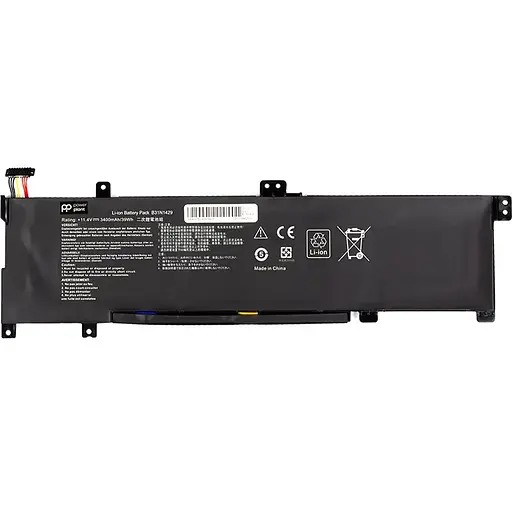 Акумулятор PowerPlant для ноутбуків ASUS Vivobook A501LX (B31N1429) 11.4V 3400mAh