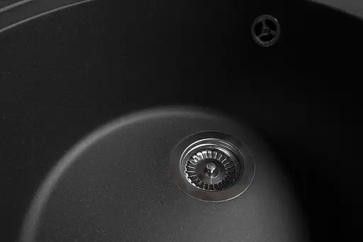 Кухонная мойка гранитная Miraggio Tuluza black 520x483x204 00210107, Черный - фото 6