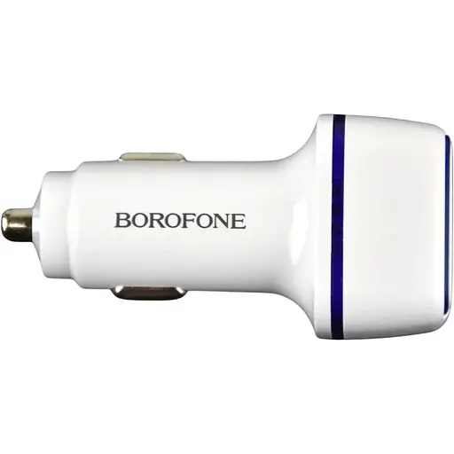 Автомобильное зарядное устройство Borofone BZ14A PD20W + QC3.0 Type C to Type C 3A Белый - фото 2