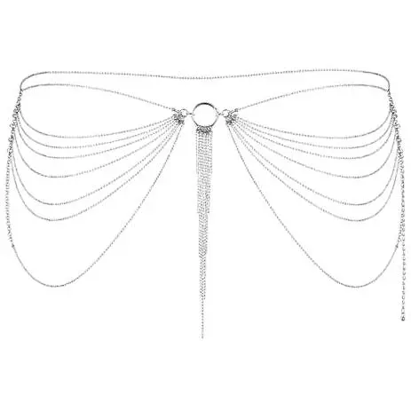 Цепочка трусики или лиф Bijoux Indiscrets Magnifique Waist Chain украшение на тело silver