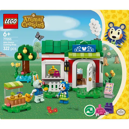 Конструктор LEGO Animal Crossing Крамниця одягу, що належить Able Sisters 322 деталей (77055)