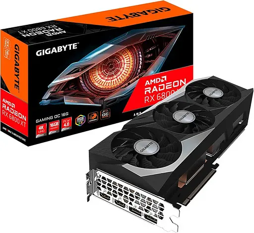 Видеокарта GIGABYTE Radeon RX 6800 XT GAMING OC 16G (GV-R68XTGAMING OC-16GD)