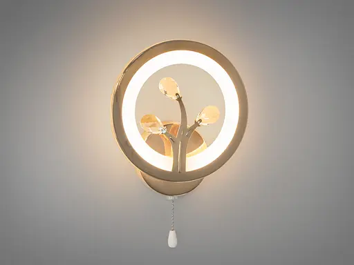 Світлодіодний приліжковий декоративний світильник Romin 16W золото - фото 2