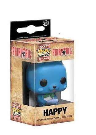 Фигурка-брелок Funko Pop Фанко Поп Fairy Tail Хвост Феи Happy Хэппи 4 см FT1 - фото 3