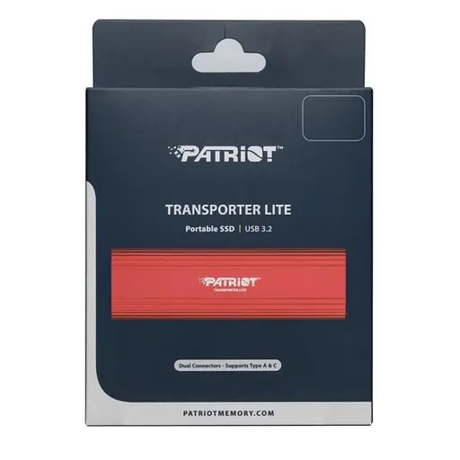 Портативний SSD Patriot Transporter Lite 1TB Червоний Type-C - фото 2